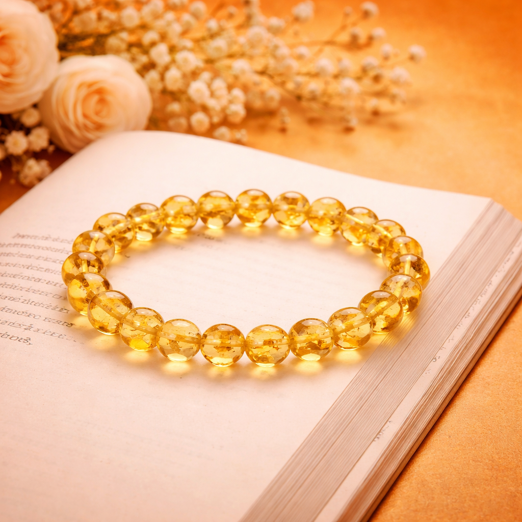 Citrine Abundance Bracelet (8MM, Unisex) - Image 2